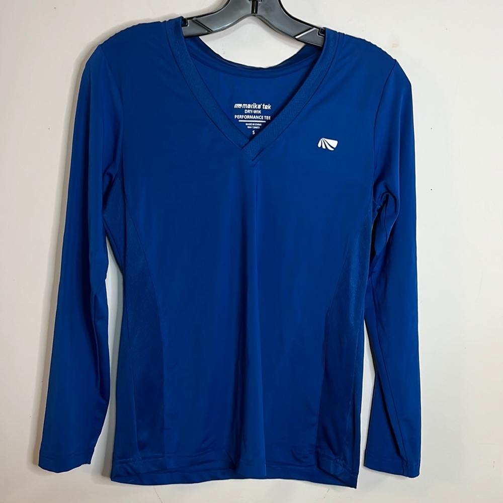 Marika Tek Dry-Wik Performance Tee Long Sleeve Athletic Tee Shirt Women's Small
